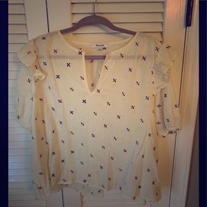 NWT Madewell Embroidered Gazebo Top